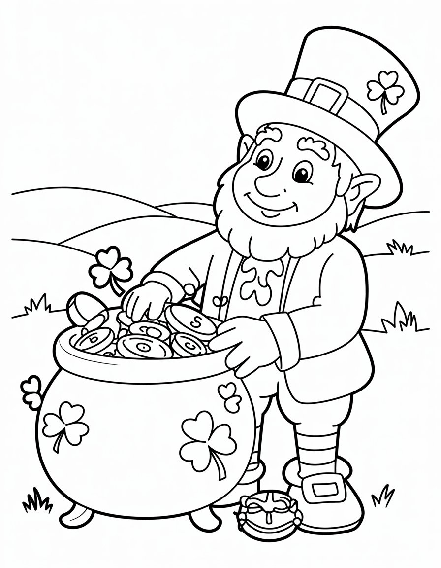 st patrick's day coloring and activity pages