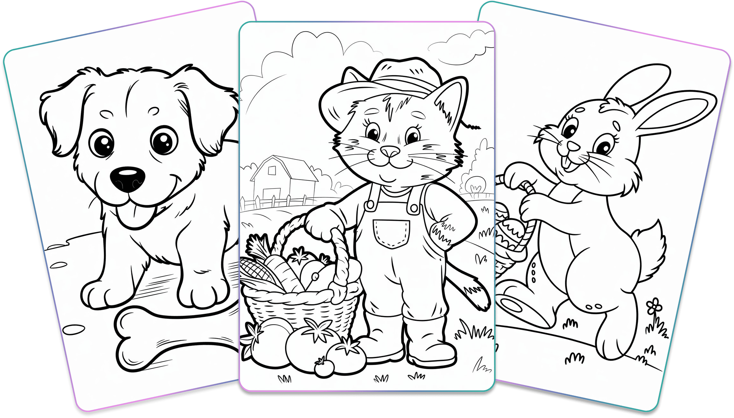 Create artistic coloring pages in seconds