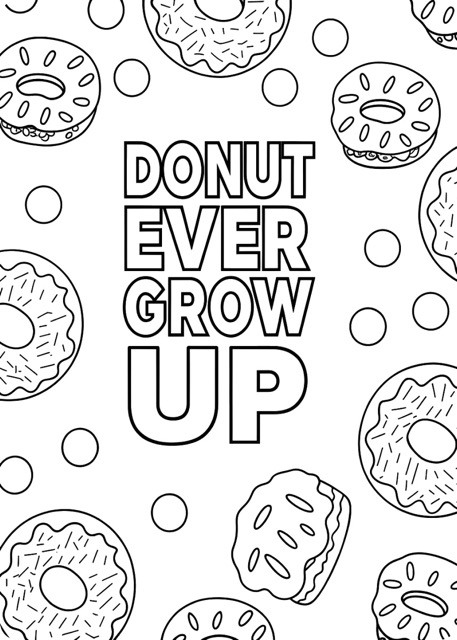 "Donut Ever Grow Up" Post