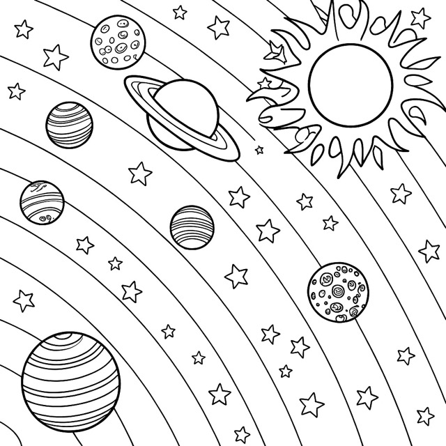 Educational coloring page
