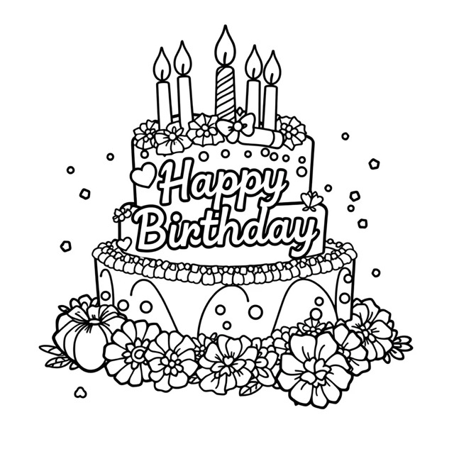 Personal creative coloring page