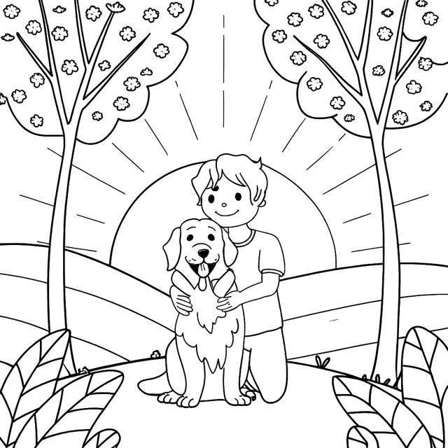 Cherished memories coloring page