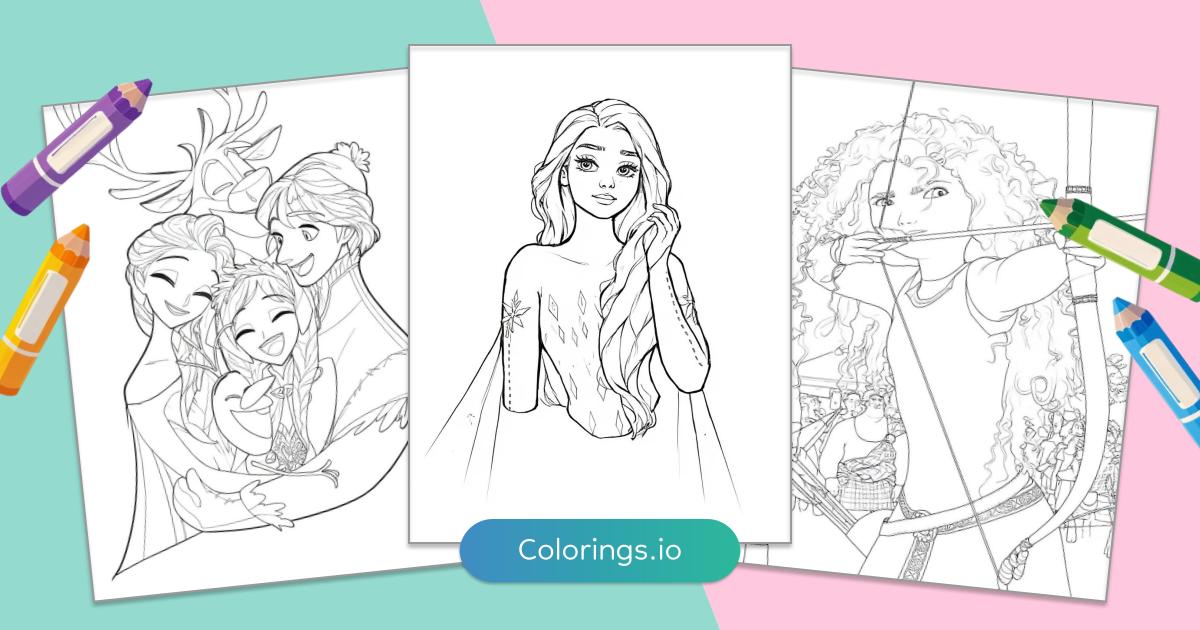 Free Frozen Coloring Pages (PDF Printables) | Colorings