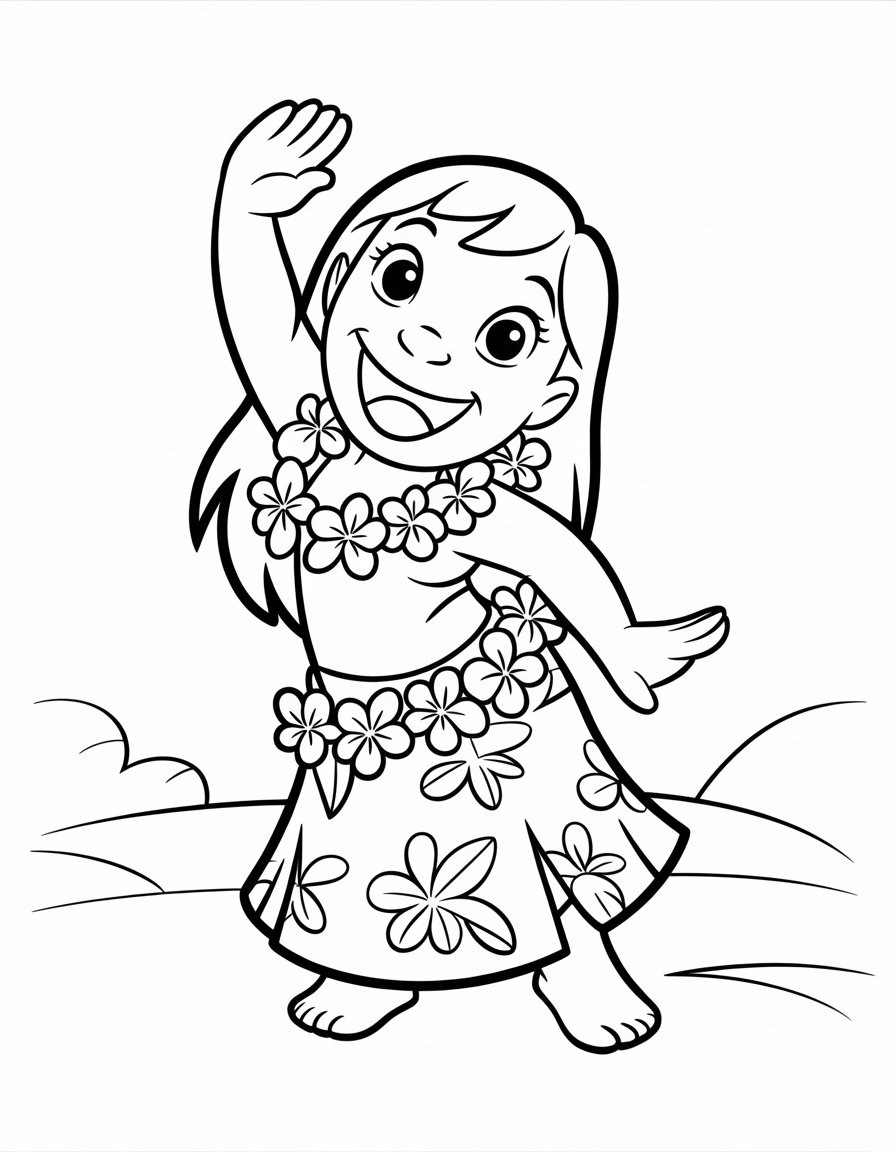 Lilo coloring page