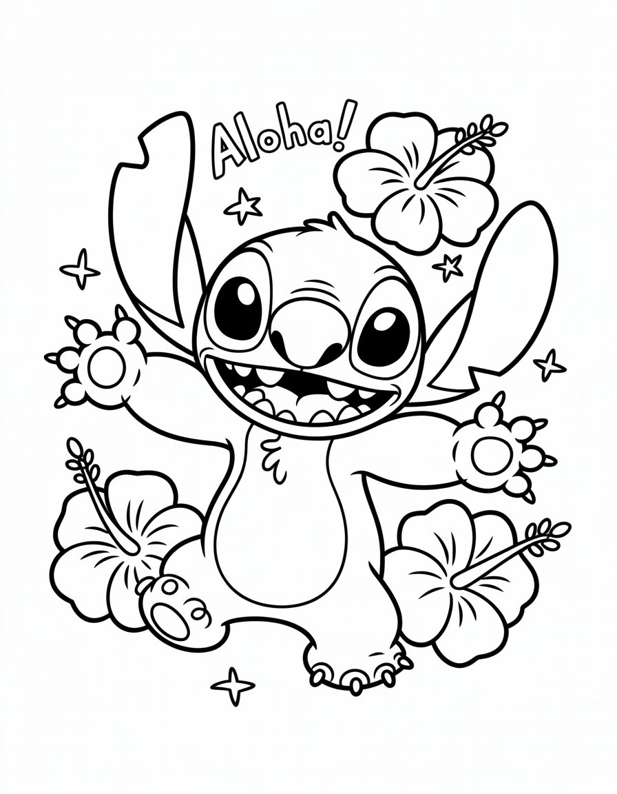 Simple Stitch coloring page