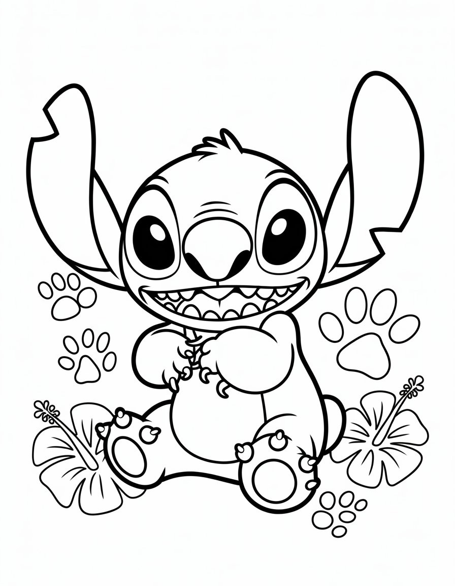 Stitch Outline Disney
