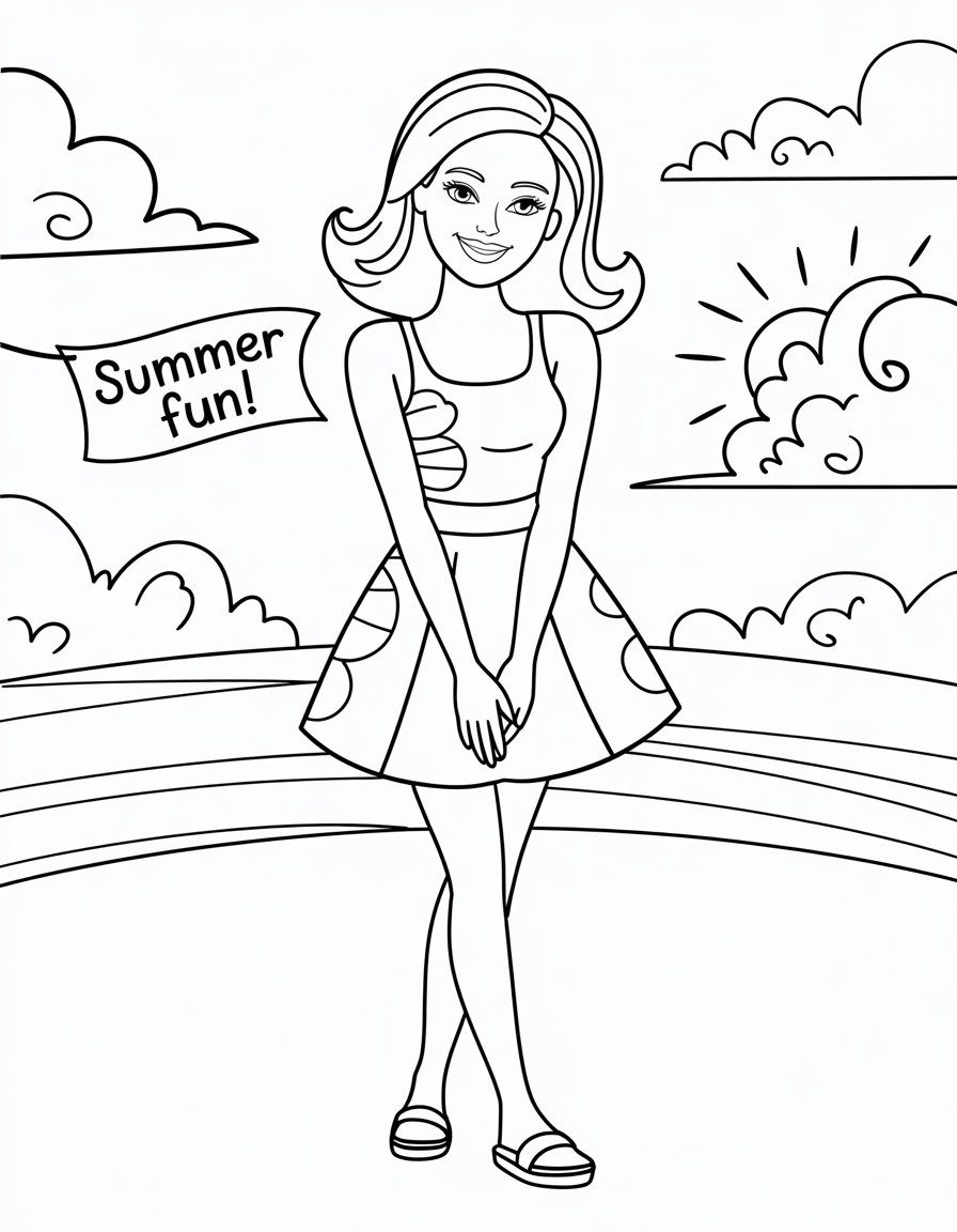 school summer barbie