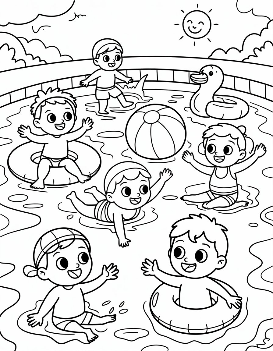 summer pool party