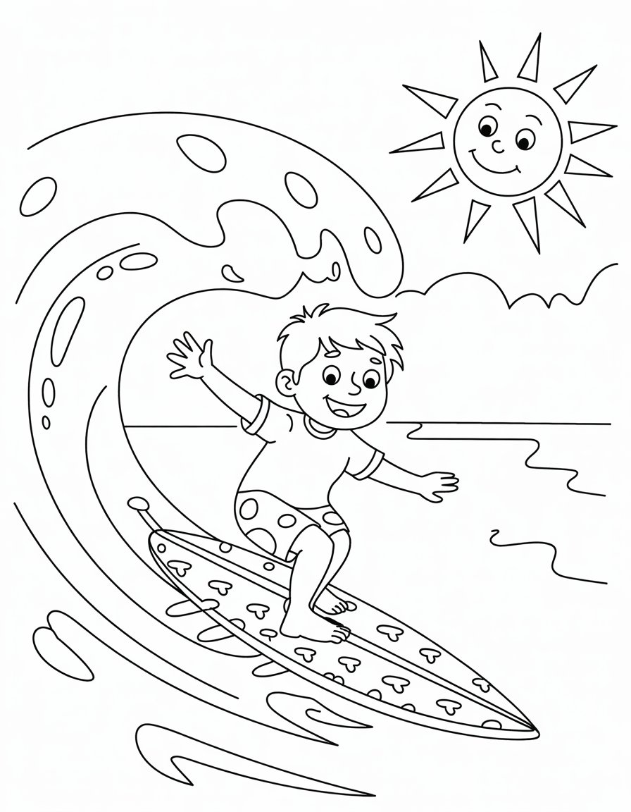 summer surfing