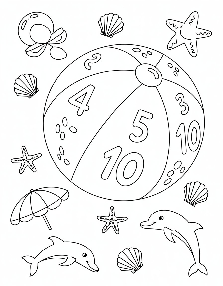 summer with numbers