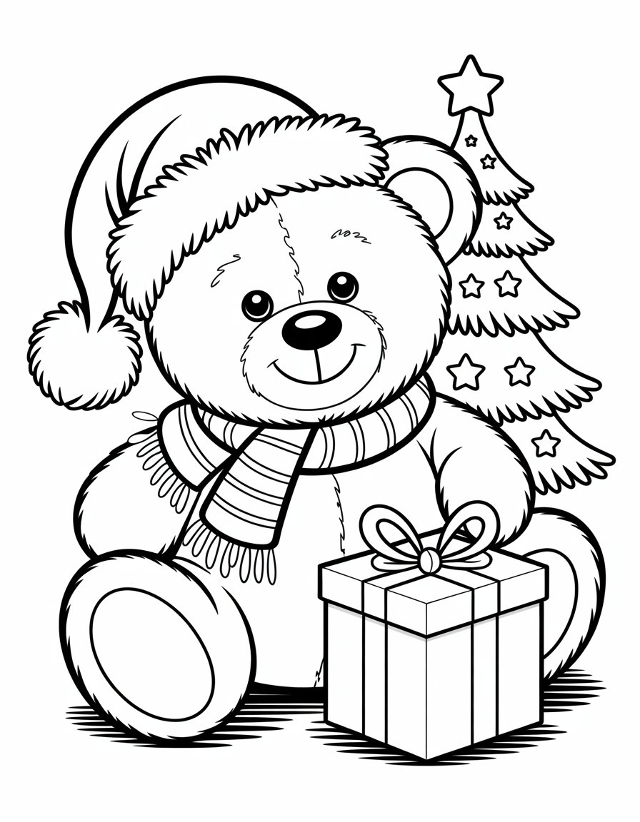 christmas teddy bear