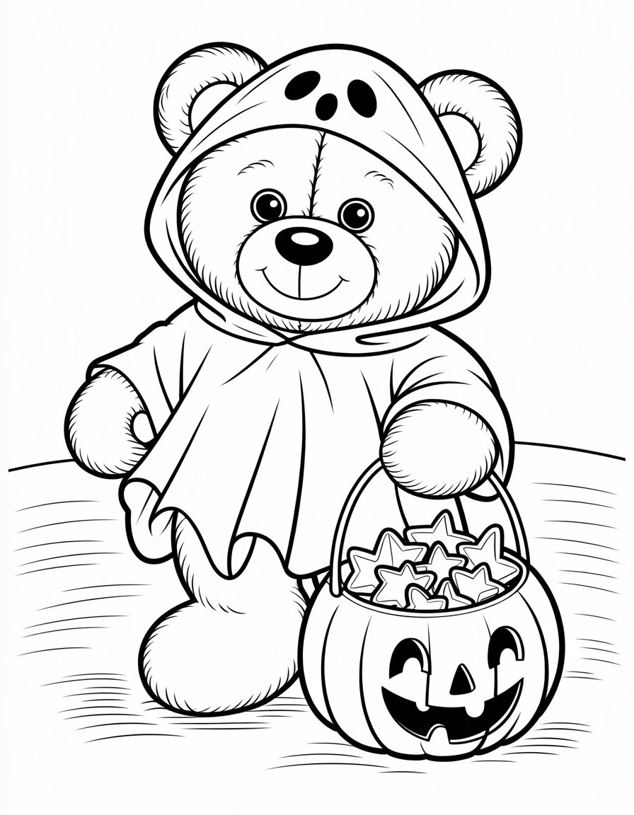 halloween teddy bear