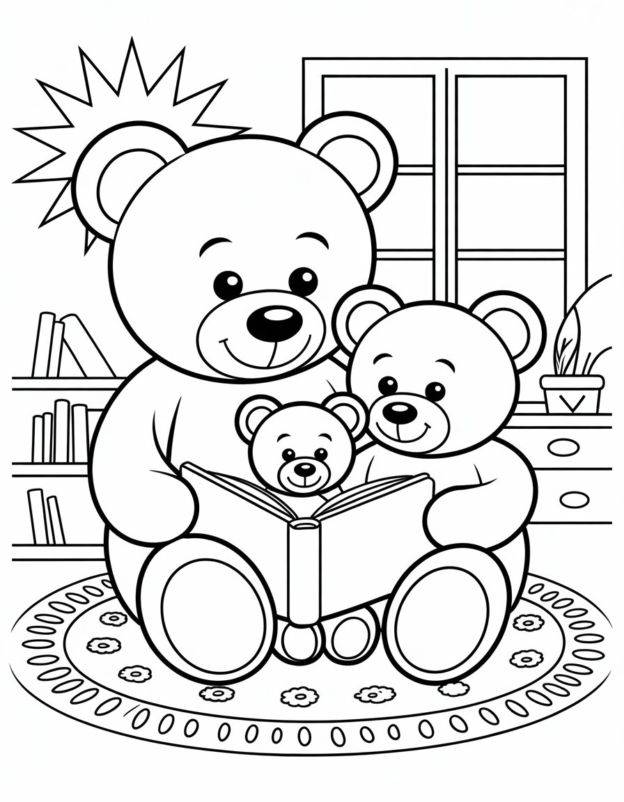teddy bear family