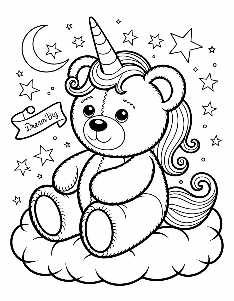 unicorn teddy bear