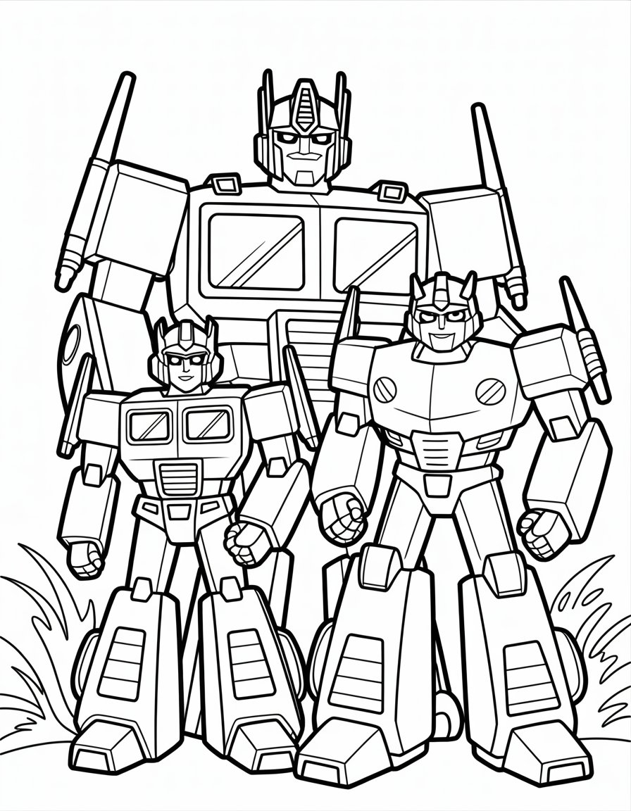 autobots coloring page