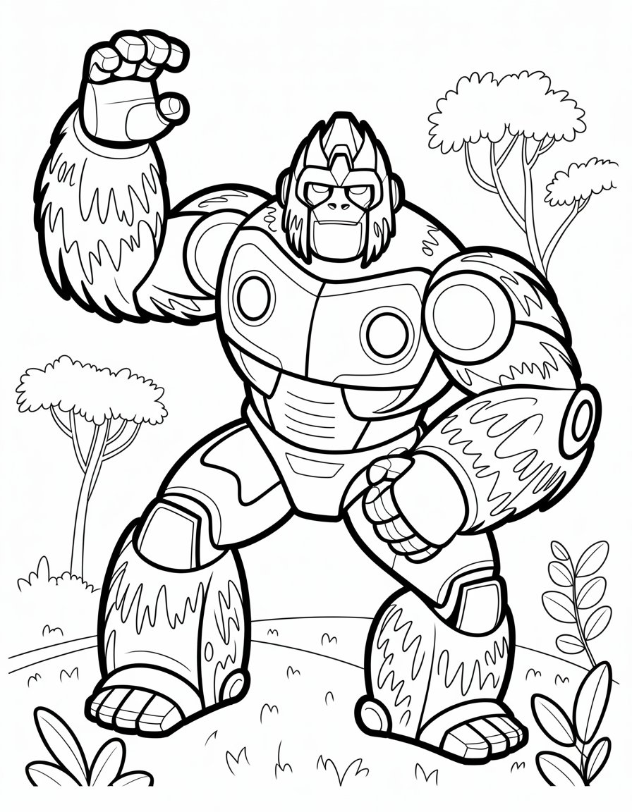 beast wars coloring page