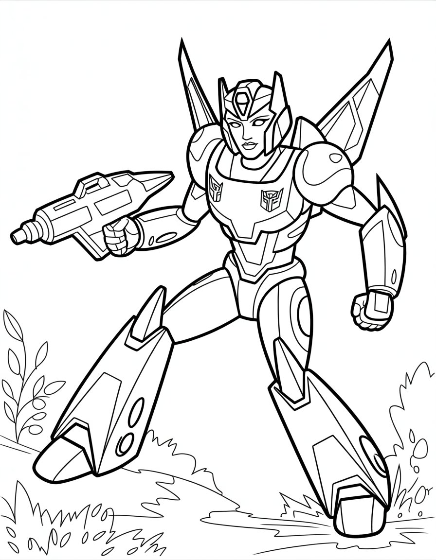 elita 1 transformers coloring page