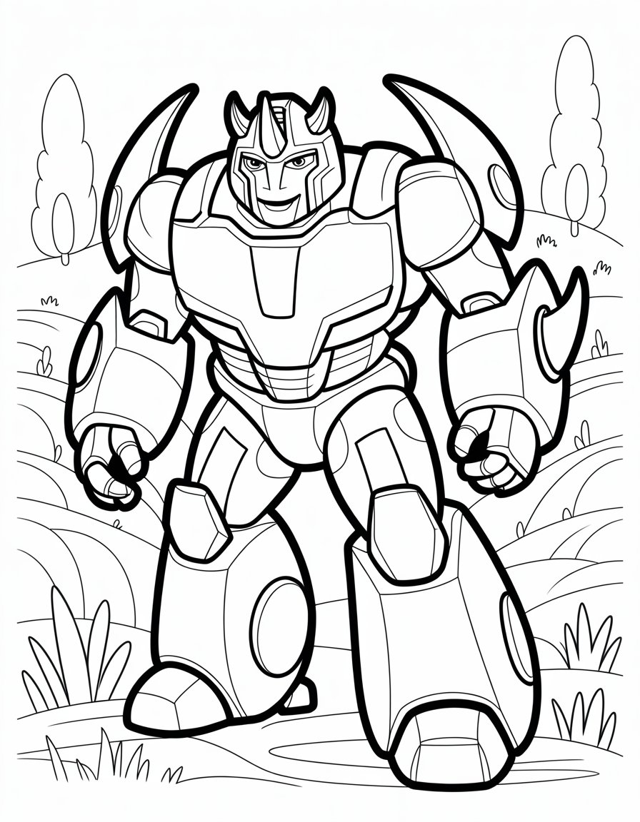 rhinox transformers coloring page