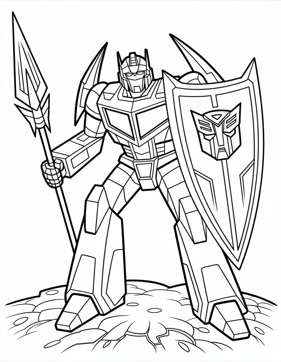 sentinel prime transformers coloring page