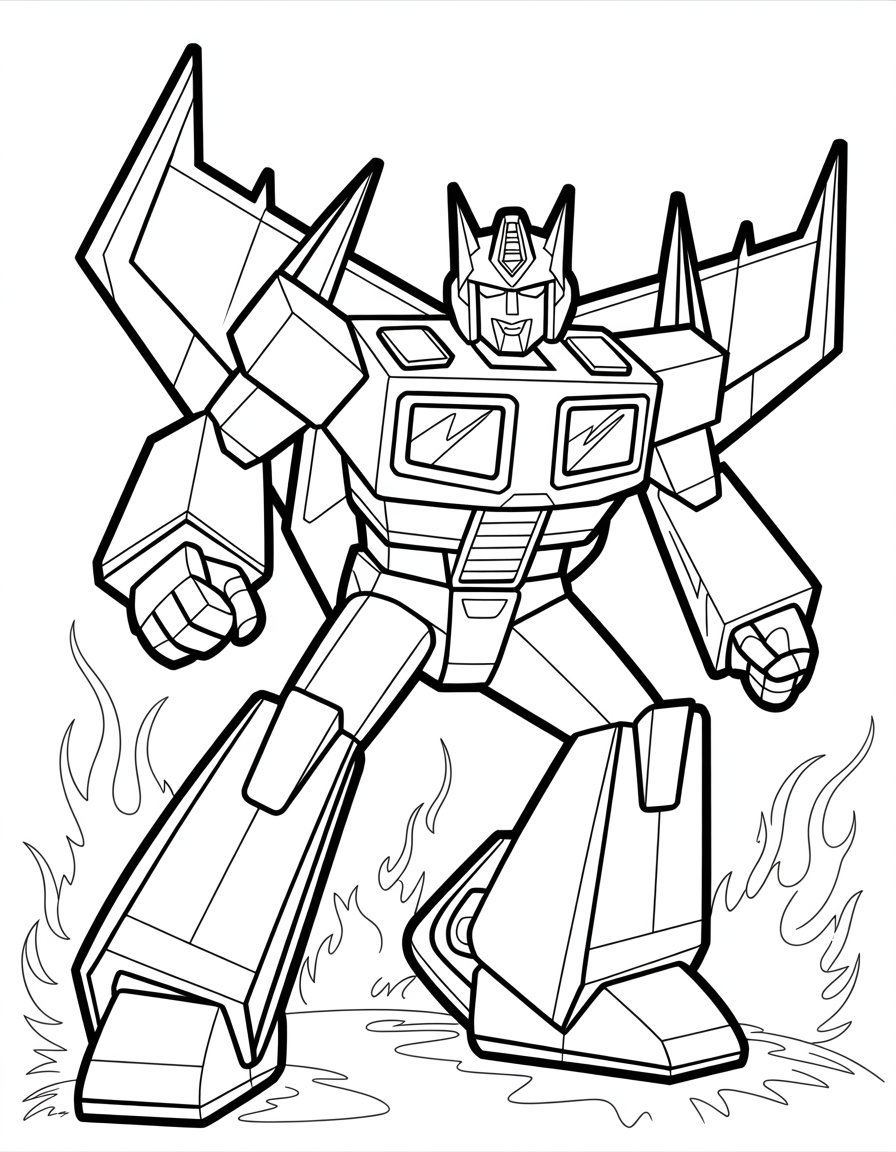 starscream coloring page