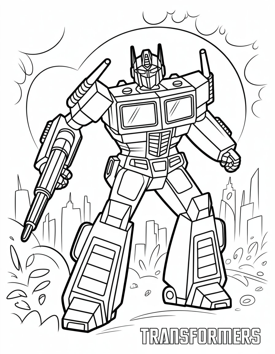 transformers 2 coloring page