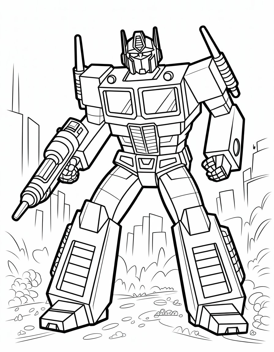 transformers dark of the moon coloring page
