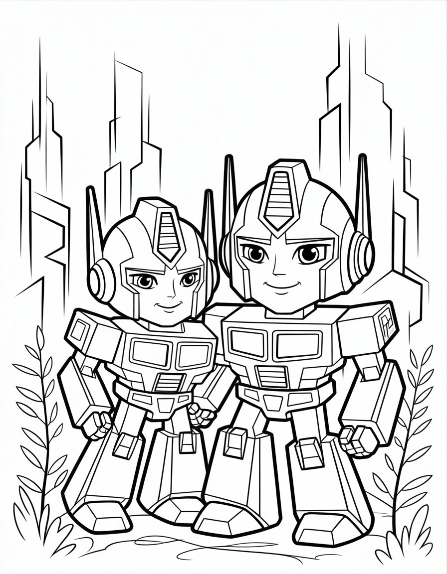 transformers one coloring page