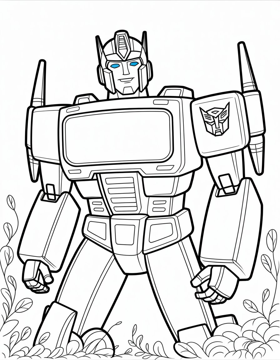 transformers one orion pax coloring page