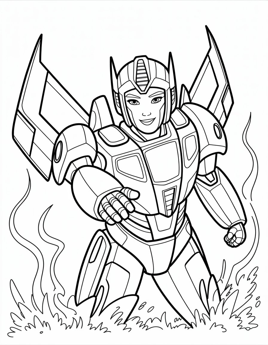 transformers quickshadow coloring page