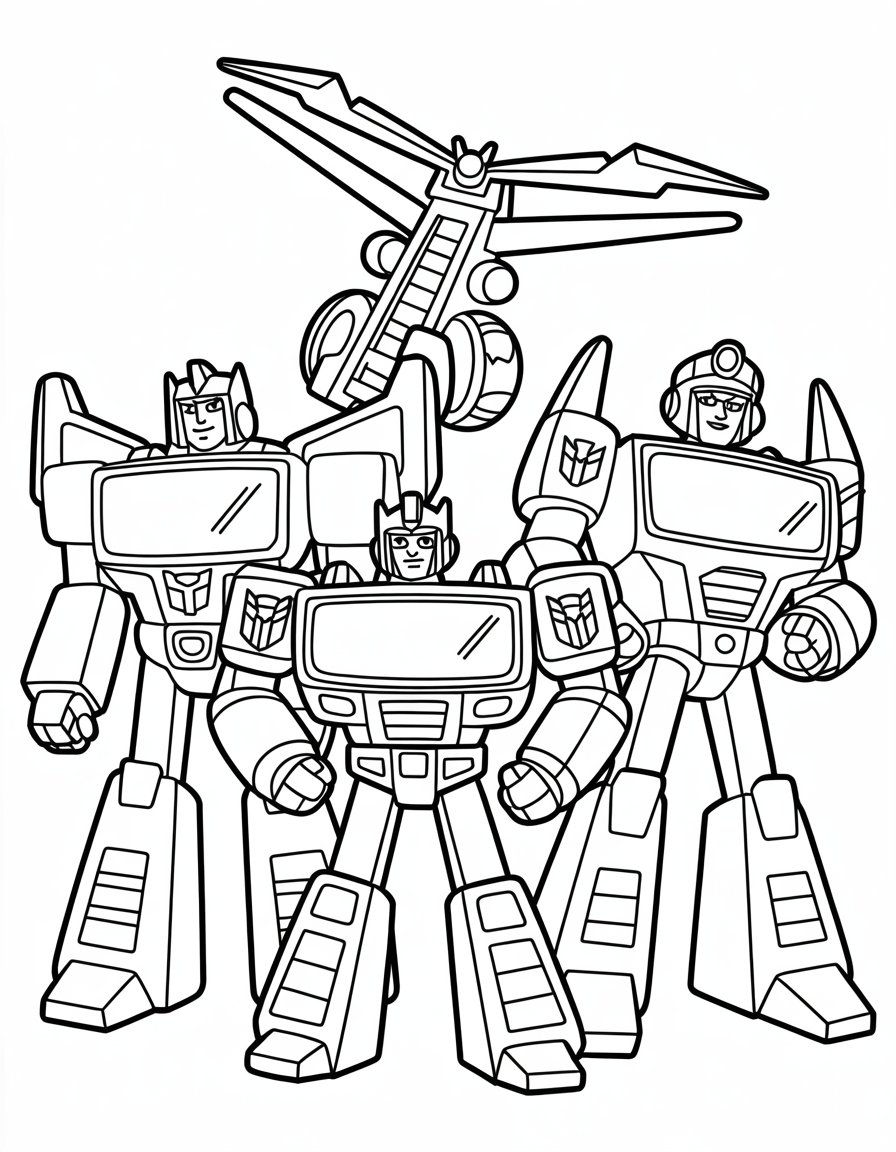 transformers rescue bots coloring page