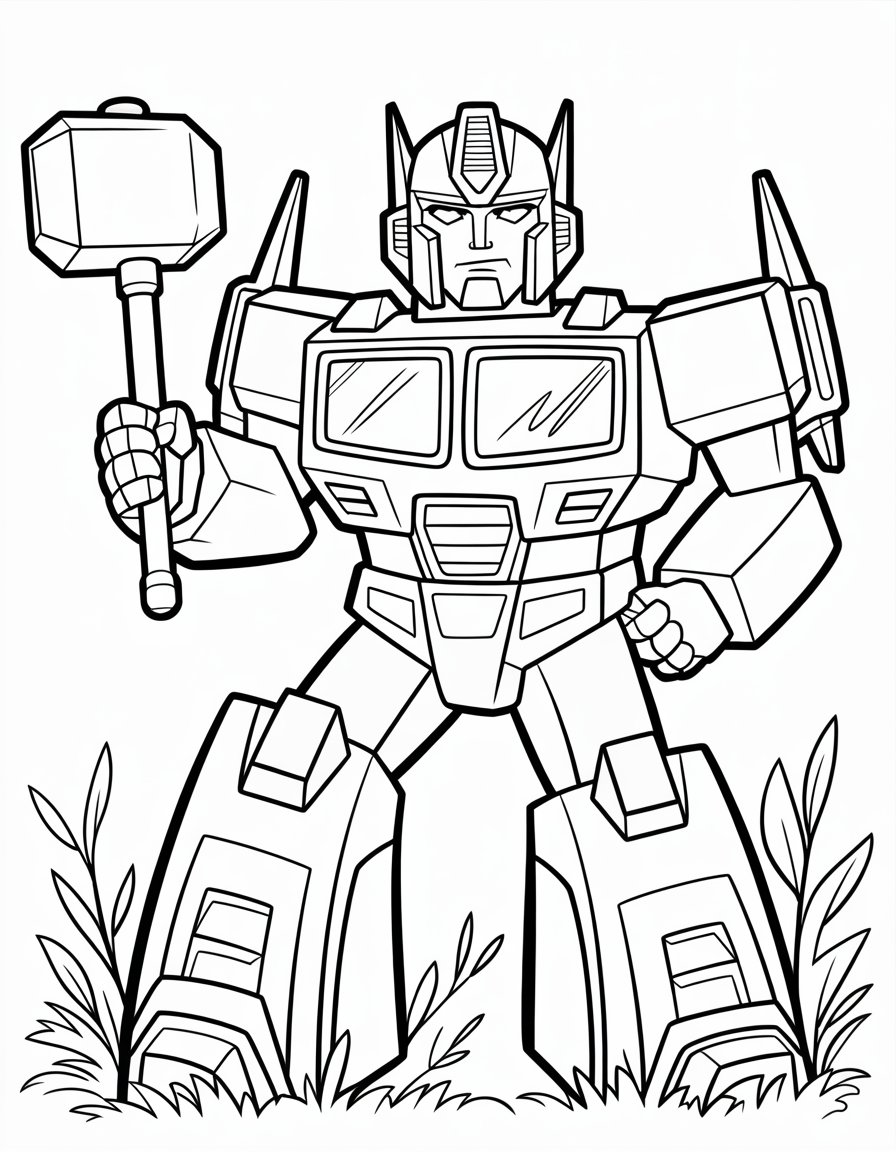 transformers ultra magnus coloring page