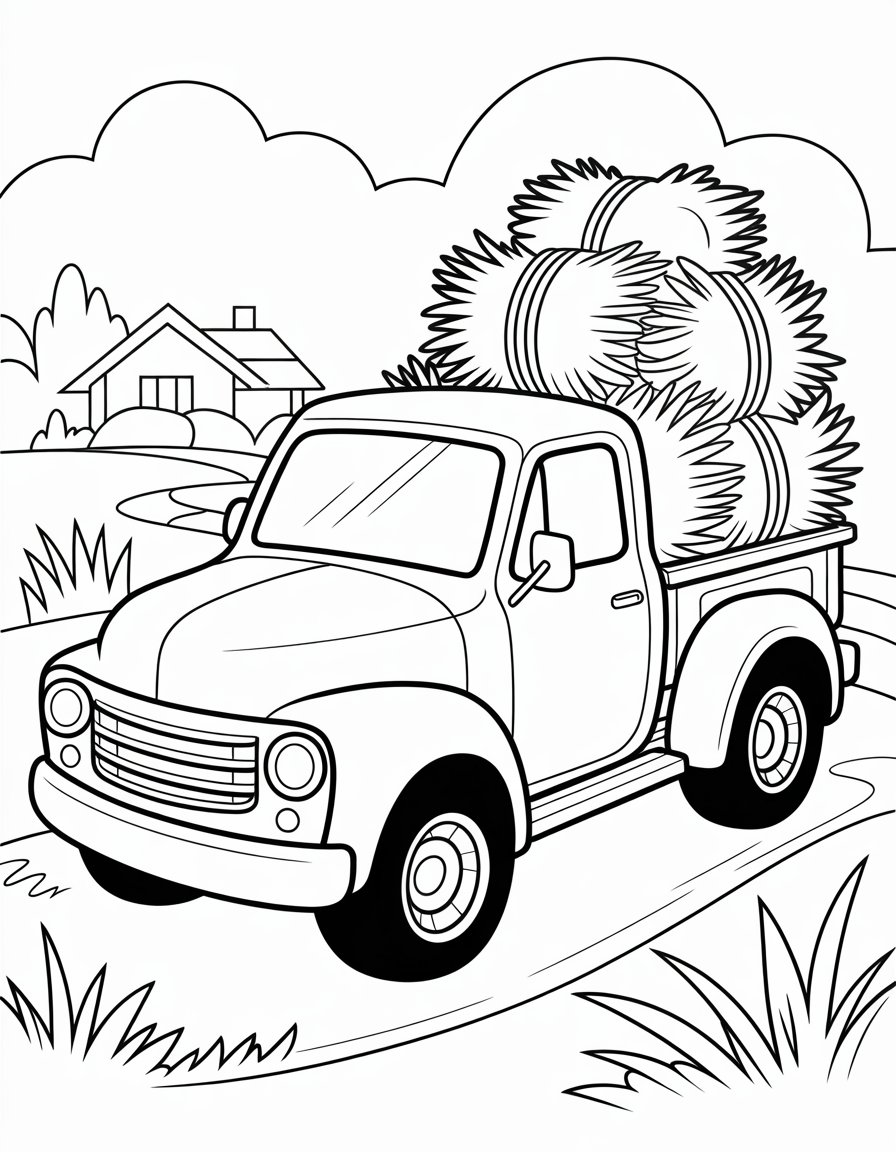 pickup coloring page