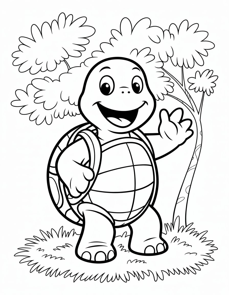 franklin the turtle coloring page
