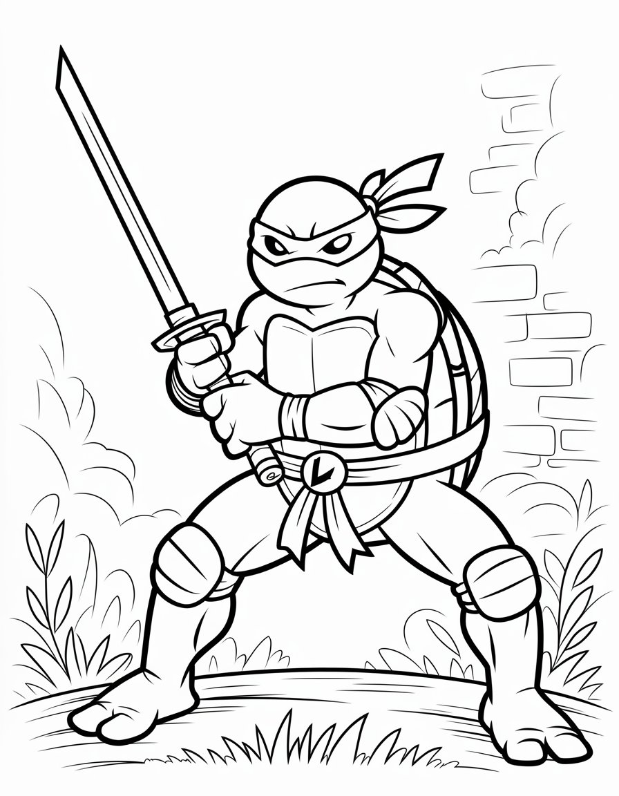 ninja turtle coloring page