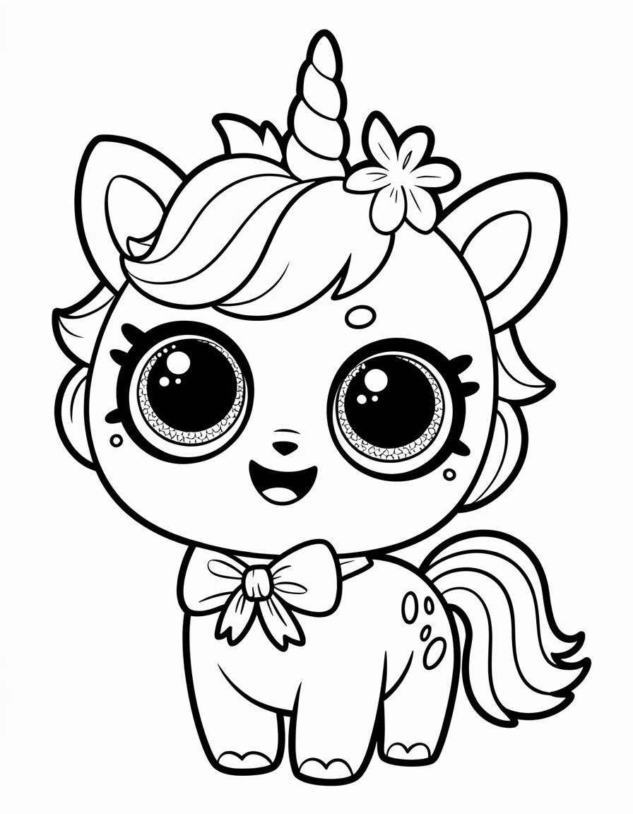 unicorn lol pets coloring page