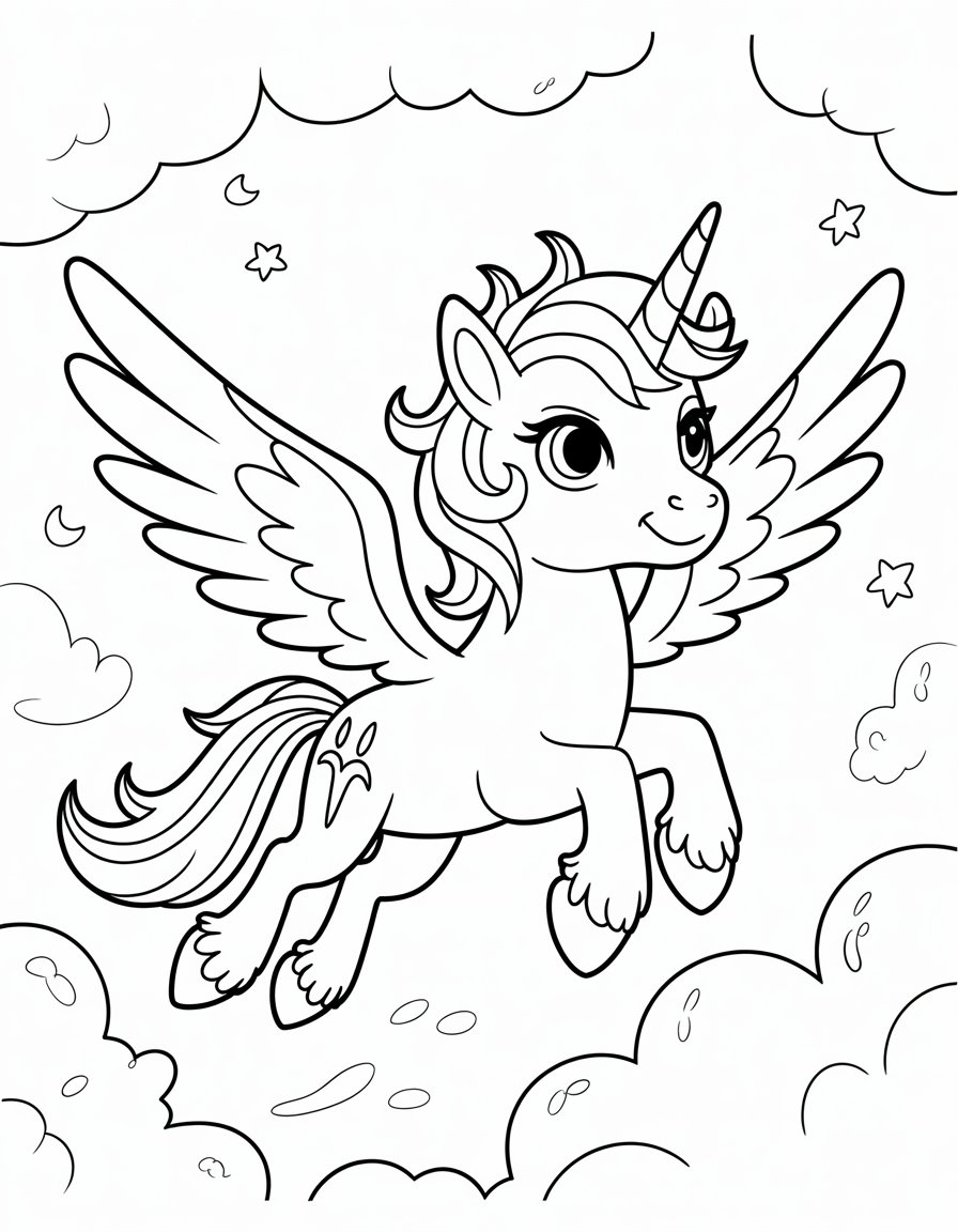 wildstar unicorn academy coloring page