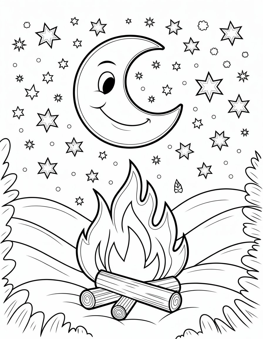 winter solstice coloring page