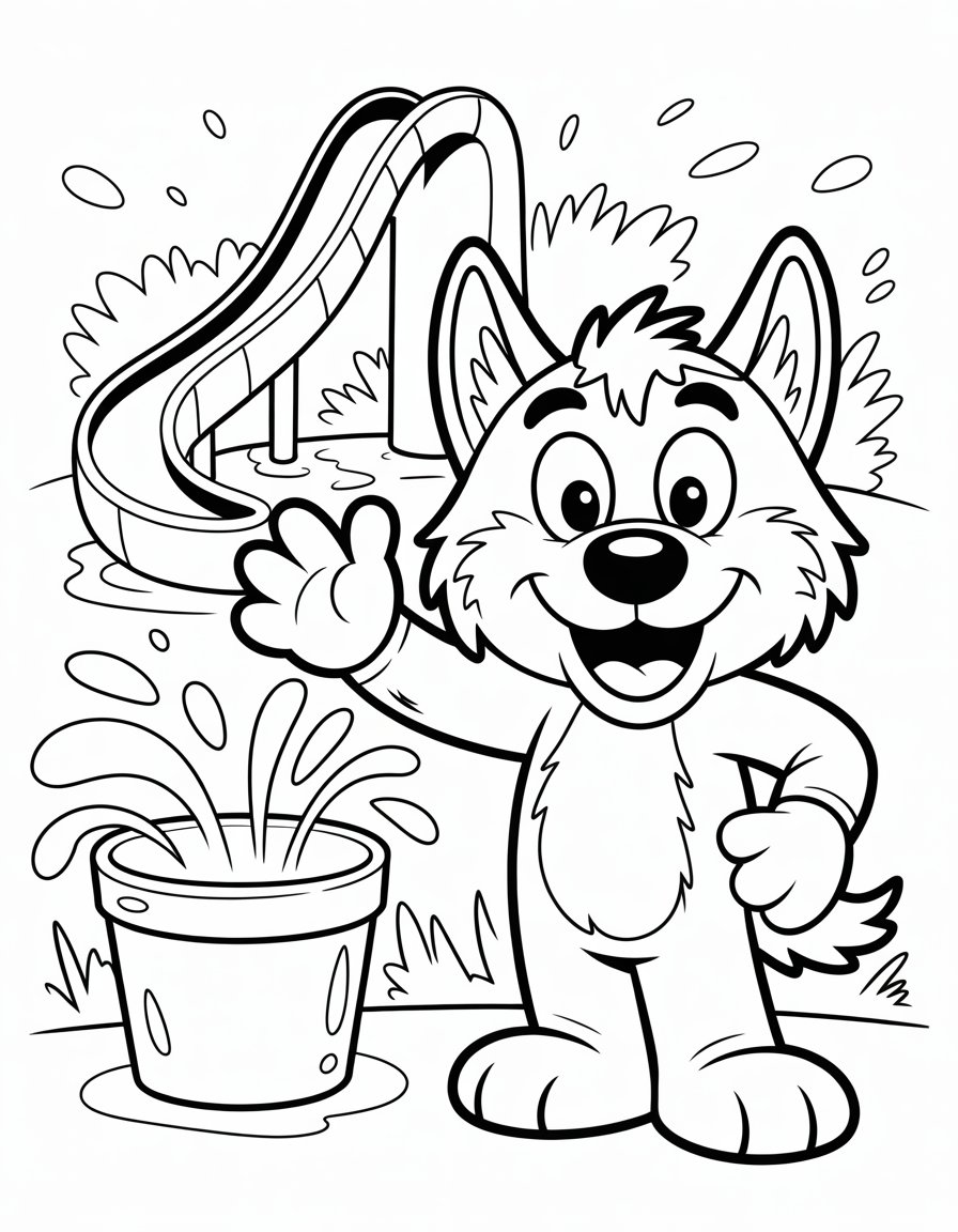 great wolf lodge coloring page