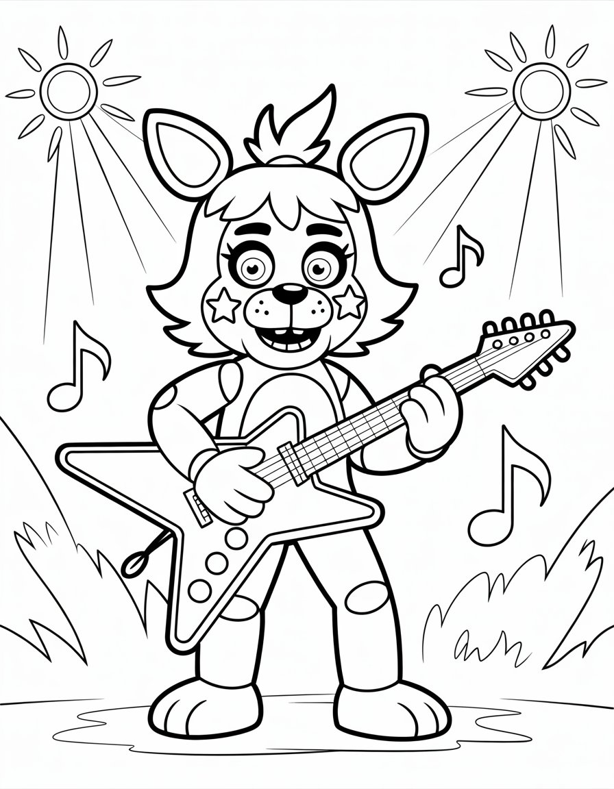 roxanne wolf coloring page