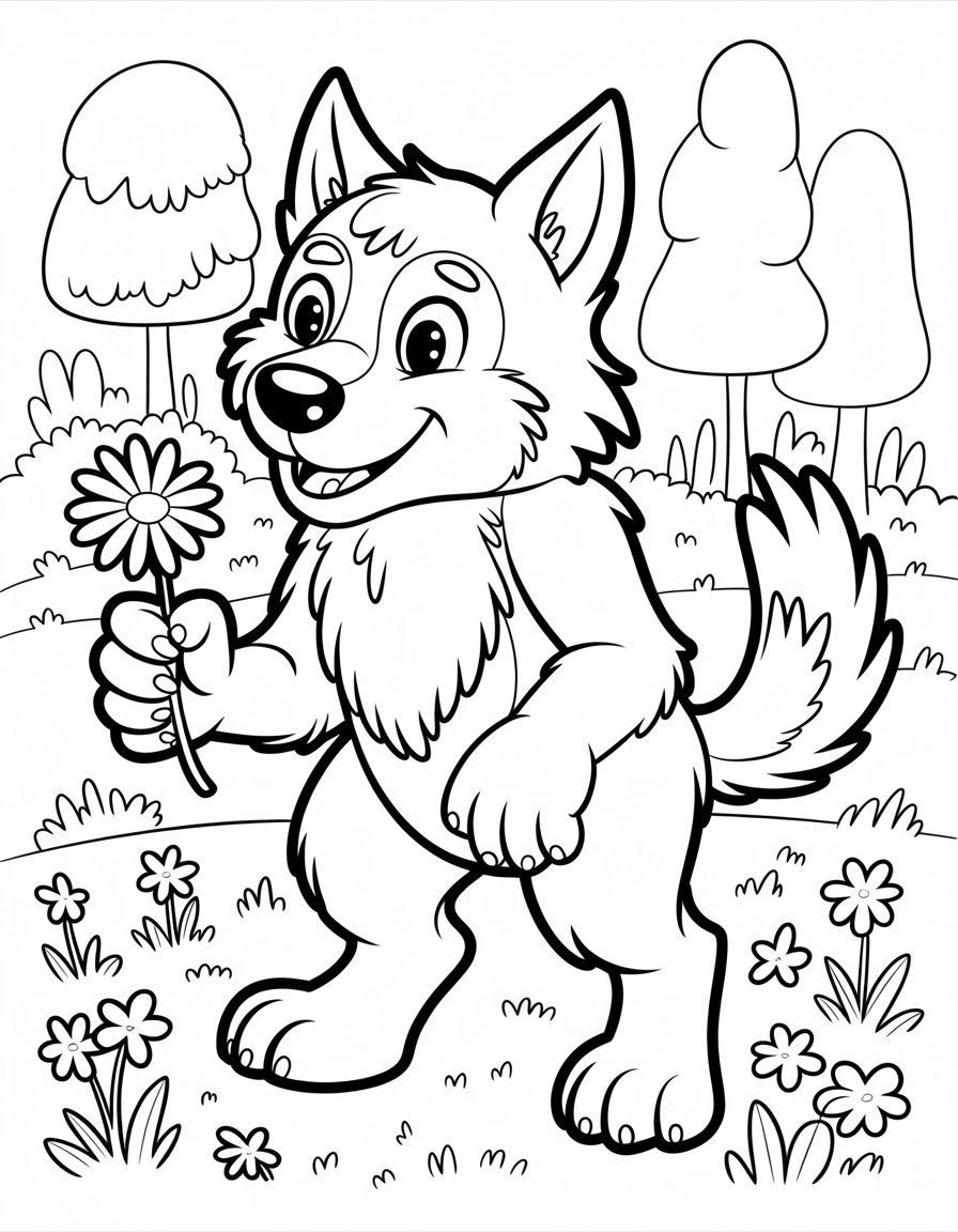 Wolf Coloring Pages