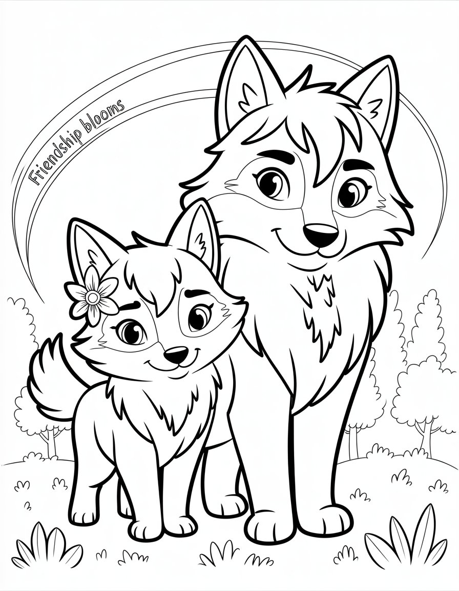 wolf aphmau and aaron coloring page