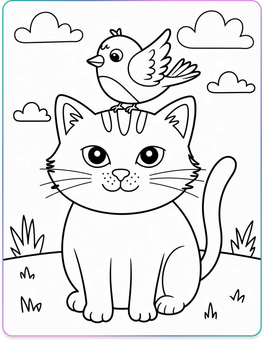 Cat and Bird