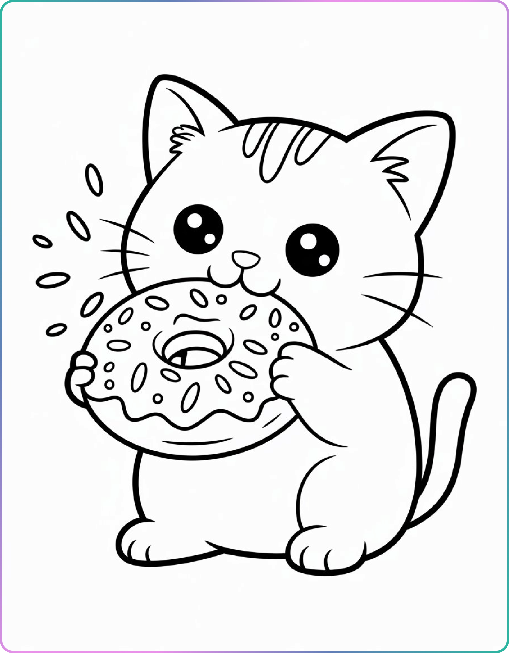 Donut-loving Cat